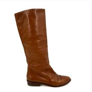 CHANTAL Women's Brown Buttery Soft Leather Riding Boots iTALY Size 9N